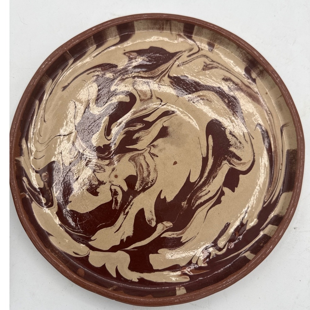 Clayborn Pottery Montana Marbled Agateware Set of 5 Plates & Bowls Signed 2005